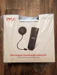 Brand New Pyle Usb Computer Streaming Microphone Kit For Podcasts (PDMIKT100). Fixed Price $50.00.