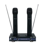 Vocopro VHF-3300 Dual Wireless Rechargeable Mic System. Fixed Price $239.00.