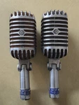 2 Vintage 55S Shure Brothers Unidyne Dynamic Microphones Elvis Style Untested. Fixed Price $250.00.