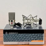 Neumann Tlm 102 Large Diaphragm Condenser Microphone Studio Set W/ Shockmount. Fixed Price $149.99.