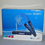 New EL5571 Professional Digital Wireless Dual Microphone System W/ Receiver. Fixed Price $64.00.